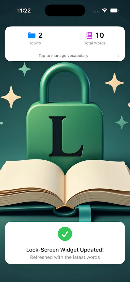 LockLearn main app screen